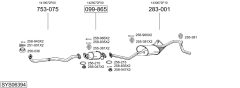 BOSAL SYS06394 — Sistem de evacuare complet