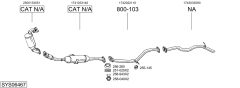 BOSAL SYS06467 — Sistem de evacuare complet