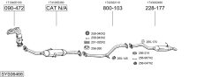 BOSAL SYS06468 — Sistem de evacuare complet
