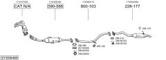 BOSAL SYS06469 — Sistem de evacuare complet