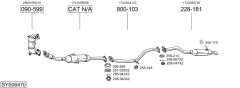 BOSAL SYS06470 — Sistem de evacuare complet