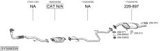 BOSAL SYS06559 — Sistem de evacuare complet