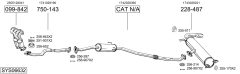 BOSAL SYS06632 — Sistem de evacuare complet