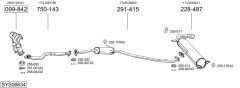BOSAL SYS06634 — Sistem de evacuare complet