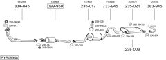 BOSAL SYS06958 — Выхлопная система в сборе