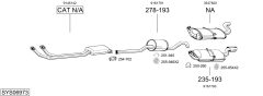 BOSAL SYS06973 — Sistem de evacuare complet