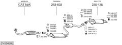 BOSAL SYS06988 — Sistem de evacuare complet