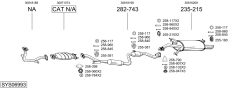 BOSAL SYS06993 — Sistem de evacuare complet