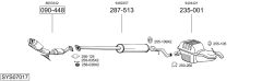 BOSAL SYS07017 — Sistem de evacuare complet