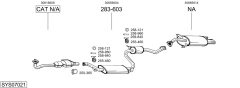 BOSAL SYS07021 — Выхлопная система в сборе