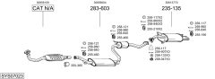 BOSAL SYS07023 — Выхлопная система в сборе