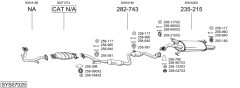 BOSAL SYS07025 — Выхлопная система в сборе