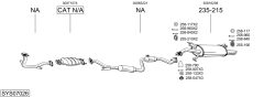 BOSAL SYS07026 — Выхлопная система в сборе