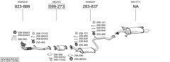 BOSAL SYS07032 — Выхлопная система в сборе