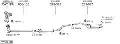 BOSAL SYS07146 — Sistem de evacuare complet