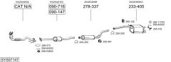 BOSAL SYS07147 — Sistem de evacuare complet