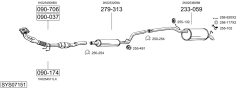 BOSAL SYS07151 — Sistem de evacuare complet