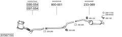 BOSAL SYS07153 — Sistem de evacuare complet
