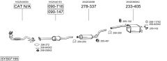 BOSAL SYS07155 — Sistem de evacuare complet