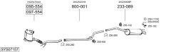 BOSAL SYS07157 — Sistem de evacuare complet
