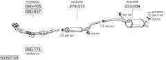 BOSAL SYS07159 — Sistem de evacuare complet