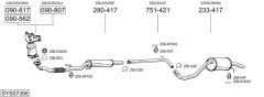 BOSAL SYS07356 — Выхлопная система в сборе