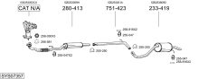 BOSAL SYS07357 — Выхлопная система в сборе