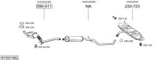 BOSAL SYS07482 — Sistem de evacuare complet