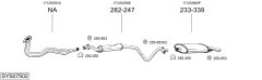 BOSAL SYS07502 — Выхлопная система в сборе