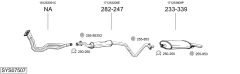 BOSAL SYS07507 — Выхлопная система в сборе