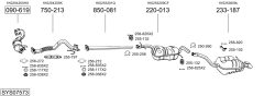 BOSAL SYS07573 — Sistem de evacuare complet