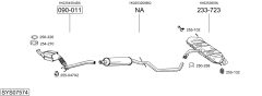 BOSAL SYS07574 — Sistem de evacuare complet