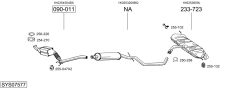 BOSAL SYS07577 — Sistem de evacuare complet