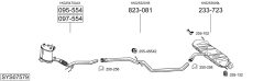BOSAL SYS07579 — Sistem de evacuare complet