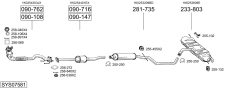 BOSAL SYS07581 — Sistem de evacuare complet