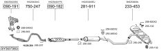 BOSAL SYS07583 — Sistem de evacuare complet