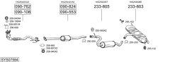 BOSAL SYS07584 — Sistem de evacuare complet