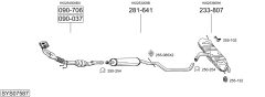 BOSAL SYS07587 — Sistem de evacuare complet