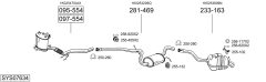 BOSAL SYS07634 — Sistem de evacuare complet