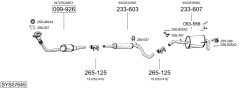 BOSAL SYS07645 — Выхлопная система в сборе