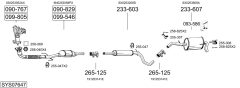 BOSAL SYS07647 — Выхлопная система в сборе