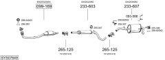 BOSAL SYS07649 — Выхлопная система в сборе