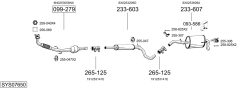 BOSAL SYS07650 — Выхлопная система в сборе