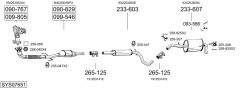 BOSAL SYS07651 — Выхлопная система в сборе