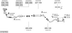 BOSAL SYS07653 — Выхлопная система в сборе