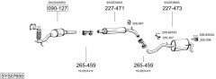BOSAL SYS07655 — Выхлопная система в сборе