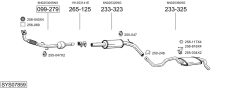 BOSAL SYS07859 — Sistem de evacuare complet