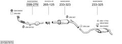 BOSAL SYS07870 — Sistem de evacuare complet