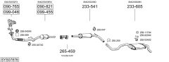 BOSAL SYS07876 — Sistem de evacuare complet