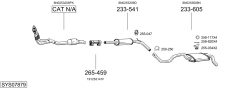 BOSAL SYS07879 — Sistem de evacuare complet